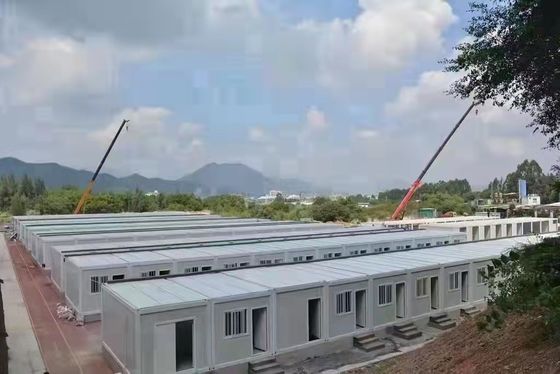 Γάλαντισμένο χάλυβα Prefab Κωνσταντινοστάσιο σπίτι με υαλοβάμβακα πάνελ