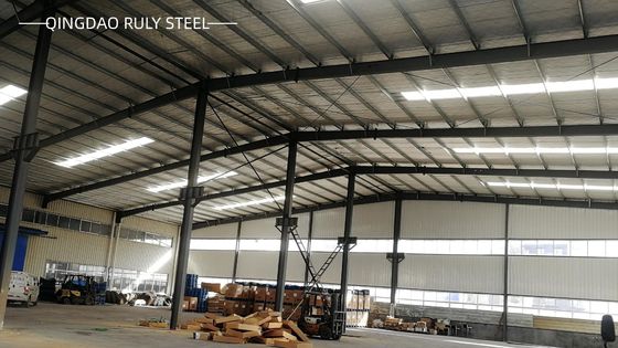 Σταθερή δομή χάλυβα μακράς διάστασης H τμήμα βαμμένο χάλυβα κτίριο μεγάλου πλαισίου εργοστάσιο προετοιμασίας