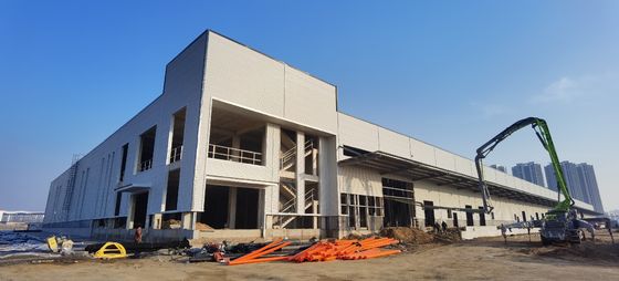 Μεγάλη διάσταση προσυσκευασμένης χάλυβα δομής αποθήκη Q235B Q355B