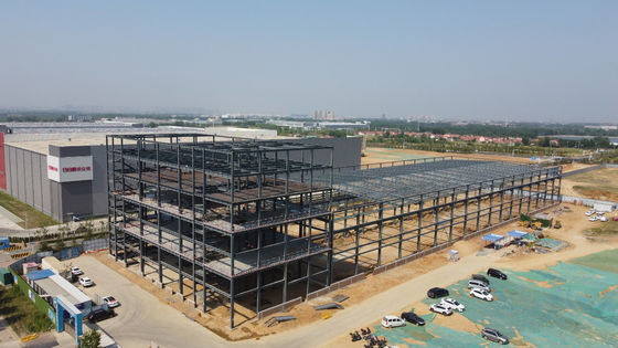 Αποθήκη κατασκευασμένης χάλυβα με δομές H-Section Beams 50 ετών διάρκεια ζωής