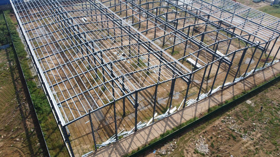 Εργαστήριο κατασκευής χάλυβα με τμήμα H με γερανό γέφυρας αντιδιάβρωσης