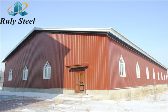 GB Standard Low Cost Metal Buildings Workshop Σιδηροπλαίσιο Προσυσκευασμένη χάλυβα δομή