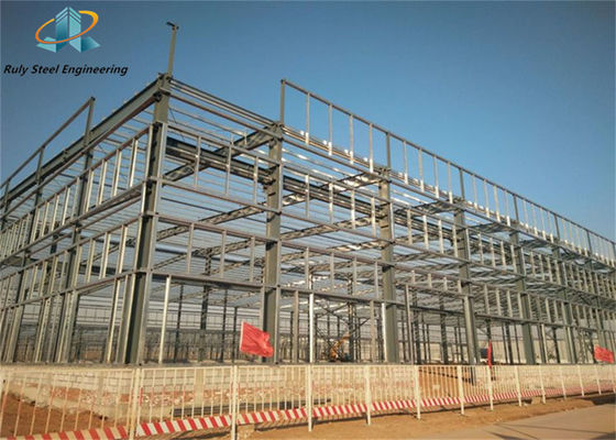 GB Standard Low Cost Metal Buildings Workshop Σιδηροπλαίσιο Προσυσκευασμένη χάλυβα δομή