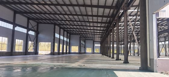 Προσυσκευασμένη αποθήκη χάλυβα με δοκάρια H-Section και γαλβανισμένο φινίρισμα