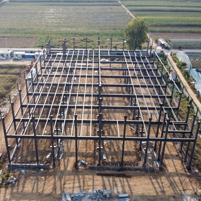 Αποθήκη κατασκευασμένης χάλυβα με δομές H-Section Beams 50 ετών διάρκεια ζωής