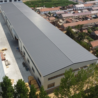 Αποθήκη κατασκευασμένης χάλυβα με δομές H-Section Beams 50 ετών διάρκεια ζωής