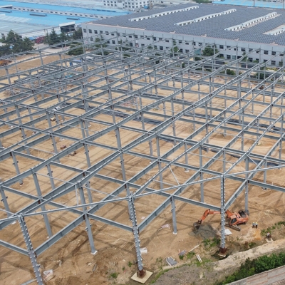 Αποθήκη από ατσάλινο σκελετό με πλαίσιο αετώματος για κτίρια μεγάλου ανοίγματος
