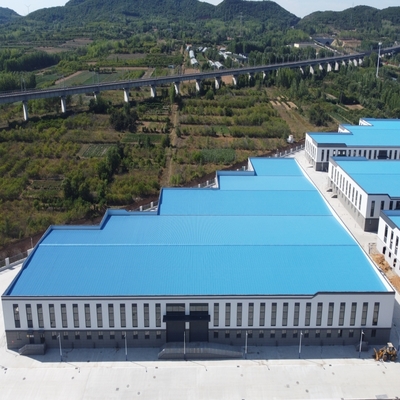 Αποθήκη κατασκευασμένης χάλυβα με δομές H-Section Beams 50 χρόνια διάρκεια ζωής