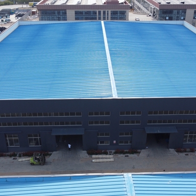 Αποθήκη κατασκευασμένης χάλυβα με δομές H-Section Beams 50 ετών διάρκεια ζωής