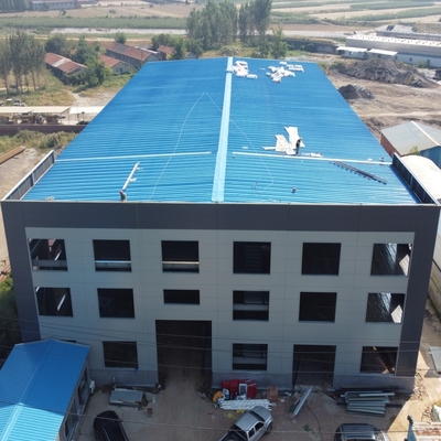 Αποθήκη κατασκευασμένης χάλυβα με δομές H-Section Beams 50 ετών διάρκεια ζωής