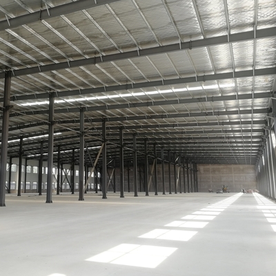 Αποθήκη κατασκευασμένης χάλυβα με δομές H-Section Beams 50 ετών διάρκεια ζωής