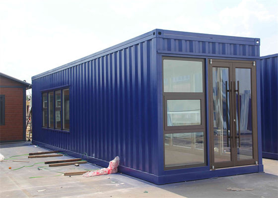 Γάλαντισμένο χάλυβα Prefab Κωνσταντινοστάσιο σπίτι με υαλοβάμβακα πάνελ