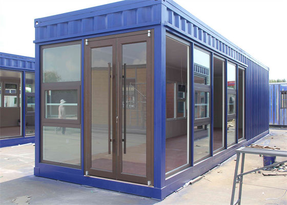 Γάλαντισμένο χάλυβα Prefab Κωνσταντινοστάσιο σπίτι με υαλοβάμβακα πάνελ