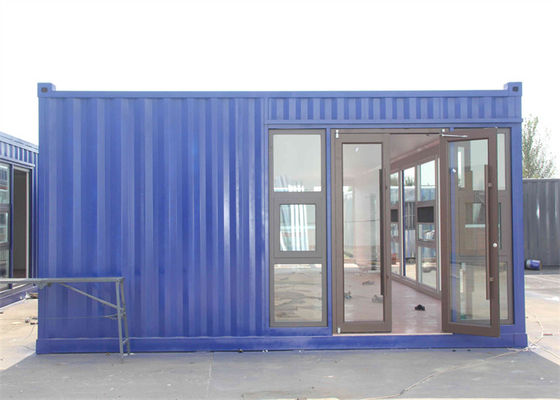 Γάλαντισμένο χάλυβα Prefab Κωνσταντινοστάσιο σπίτι με υαλοβάμβακα πάνελ